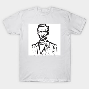 Abraham Lincoln Abstract Art T-Shirt